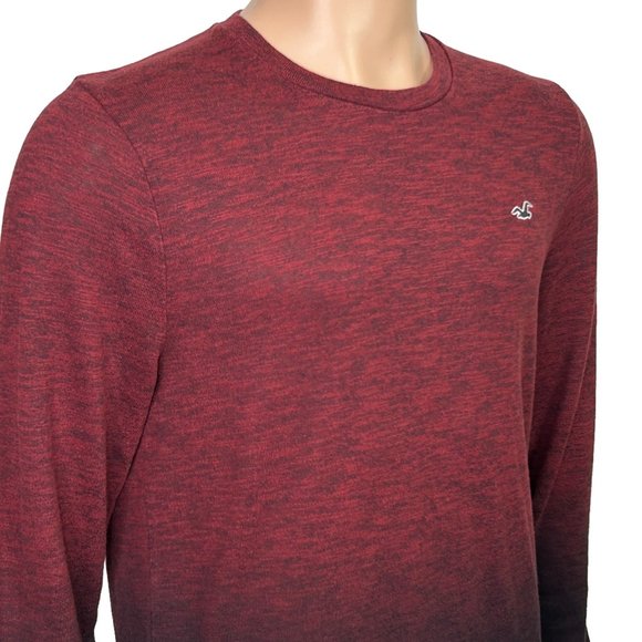 Hollister Men's Red and Black Long Sleeve Shirt - Picture 4 of 11